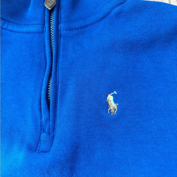 Polo by Ralph Lauren Kids Royal Blue Half-Zip Sweatshirt - Picture 2 of 4
